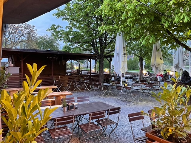 Das Bootshaus am Böblinger See.